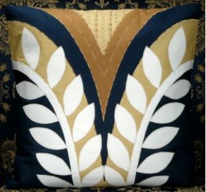 Modern Elegance Appliqued Pillow from Janome