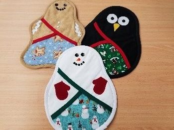HOLIDAY SEWING CLUB-Winter Friends Pot Holder
