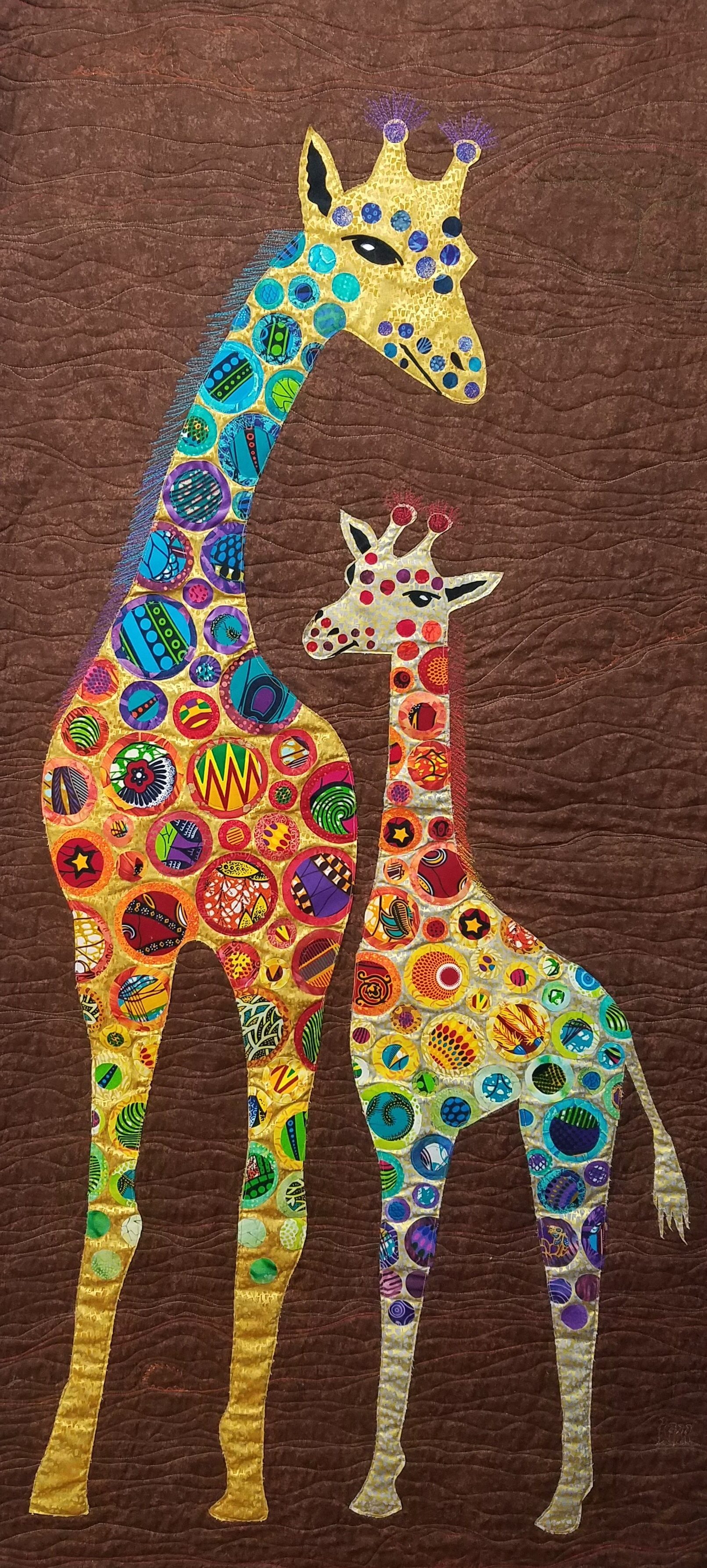 AFRICAN GIRAFFE QUILT